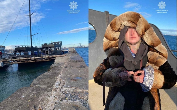 В Одессе женщина в розыске угнала яхту и попала на ней в ДТП. Фото