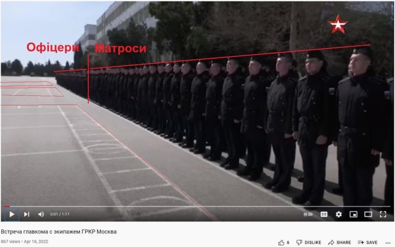 Скільки людей врятувалось з крейсера «Москва»?