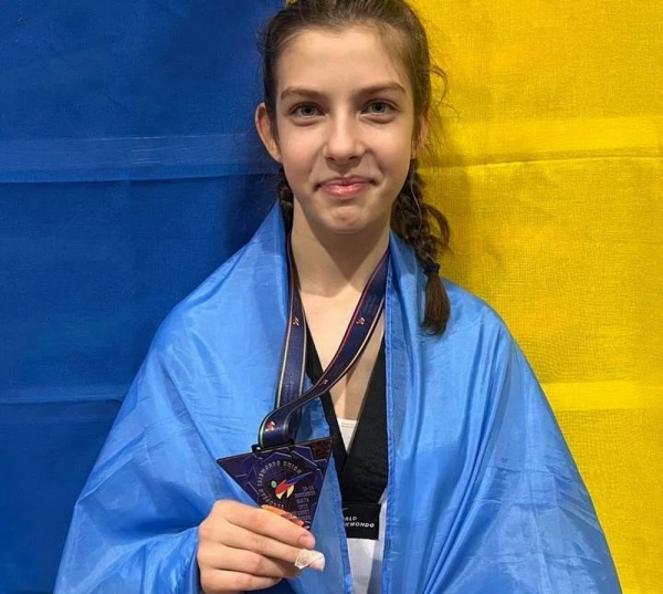 Тхеквондо. Юна одеська спортсменка завоювала бронзову медаль чемпіонату Європи